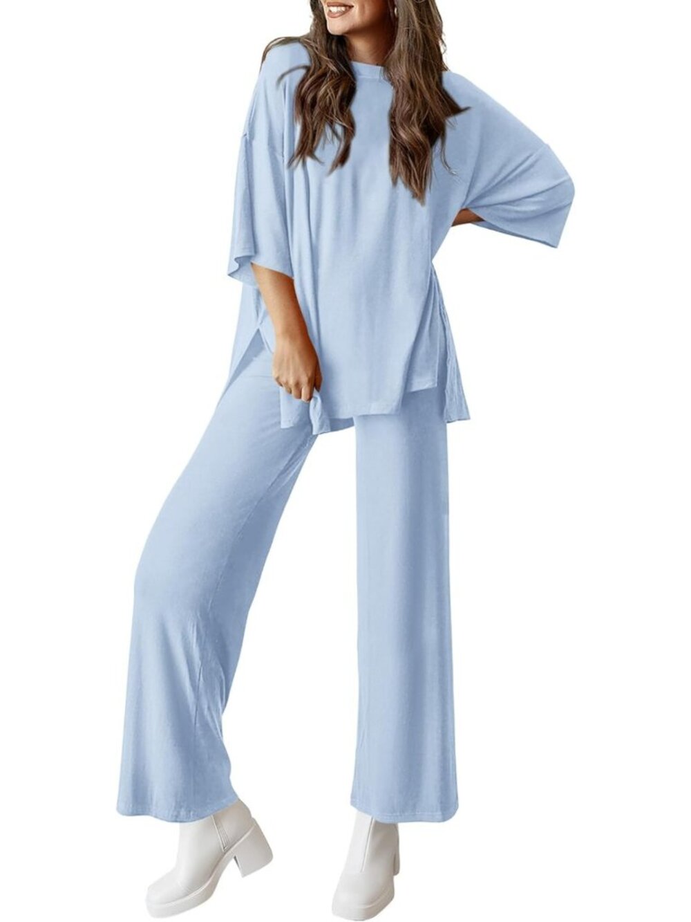 Chic Two-Piece Lounge Set for Women | Cozy Matching Outfit | Casual Comfort